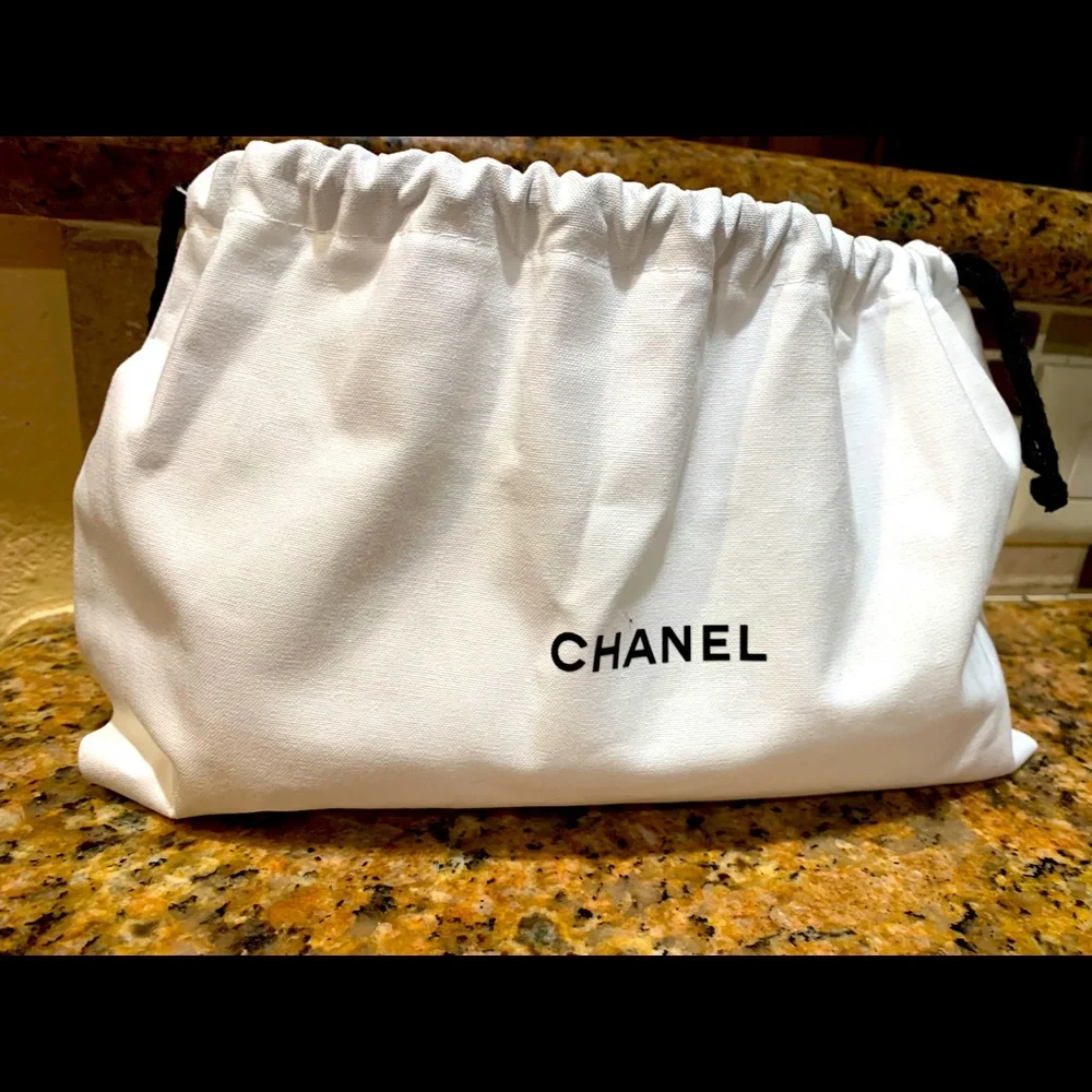 Rare Brand new authentic Chanel fabric cosmetic bag,must have for collectors …